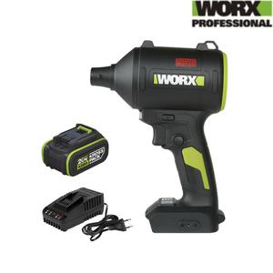 WORX 웍스 20V 충전 에어 더스트건 WU093 무선 전동 브로워 에어건 청소건 먼지 청소 제거 4Ah 배터리 1개 충전기 세트 