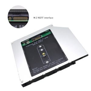 TISHRIC M2 NGFF HDD 캐디 SSD SATA 하드디스크 드라이브 어댑터 CD 하드 노트북 CD-ROM DVD-ROM 광학 베이