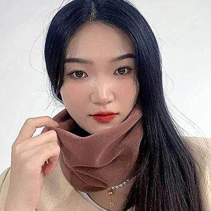 [셀러허브 패션][JHQS89HP_4B]넥워머 히트온 여성 브라운 기모 겨울 골프