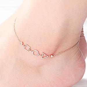 [핑크선물포장 쇼핑백] Vanessa Surgical Steel Ankle bracelet  / 서지컬(써지컬) 발찌