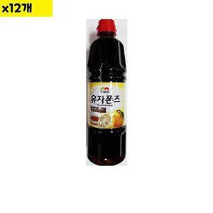 [셀러허브 패션][JHNR4S19_52EN]도매 유통 유자폰즈소스 초담원 0.9L x12개