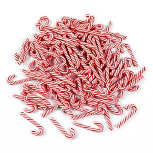 10pcs 미니 크리스마스 사탕 지팡이 트리 매달려 장식 트위스트 목발 펜던트 새해 파티 홈 인테리어