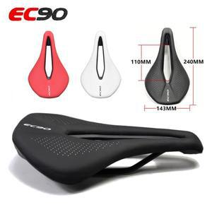 EC90 안장 MTB 도로 자전거 Sillin PU 초경량 통기성 편안한 시트 쿠션 산악 자전거 레이싱 안장 부품 구성