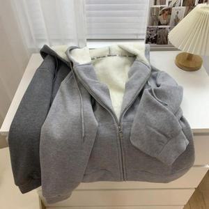 [JHQRL9KJ_53DC]여성 기모안감 후드집업 부드러운 데일리