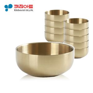 키친아트 금상첨화 티타늄 이중 국대접 12cm 10개 세트
