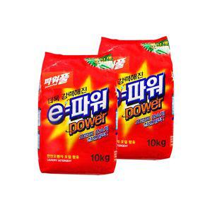 테크E파워 가루세제 10kg 2개 (세탁세제)