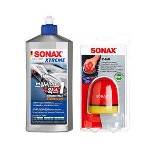 소낙스 익스트림 브릴리언트왁스 500ml+p-ball 왁싱스펀지 SET
