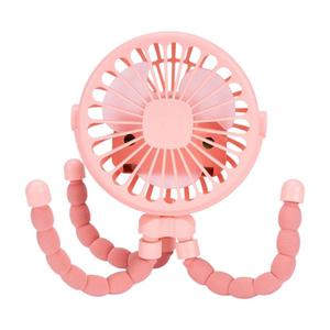 휴대용 USB 충전식 무소음 미니 선풍기 자동차 좌석 유모차용 조명 기능 포함 3 가지 속도 조절 가능