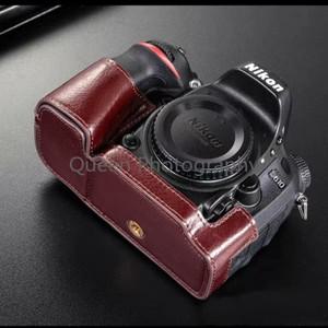 카메라 케이스 니콘 D610 D750 D800 D800E D810 D850 바디 리얼 가죽 카메라 하프 케이스 가방