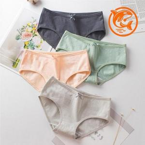 포인트 여성 속옷 부드러운 리본 학생팬티 팬티 (3mKwR)
