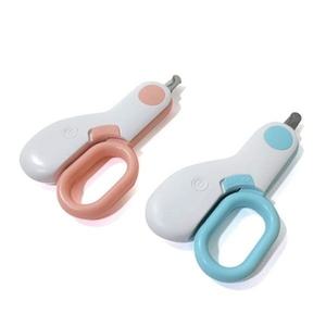 페로가토 고양이 강아지 발톱깎이 LED 클리퍼 소형 블루