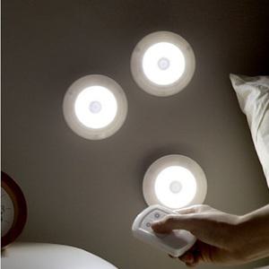 파파 장식장 책장 다용도실 주방 LED 리모컨 터치등 램프 3개+리모컨 1개 취침등 무드등 수유등