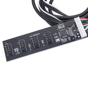 호환 9핀 공급 FE2 1 카드 데스크탑용 분배기-8 케이블 USB2 0 포트 전원 칩 9핀-4x9핀 60cm 허브 장치 라이저 SATA 연장 새로운