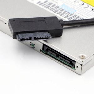 호환 3 0-Sata 지원 II 13핀 어댑터 ROM 드라이브용 USB 드라이브 광학 케이블 슬림라인 Sata 노트북 CD/DVD 7
