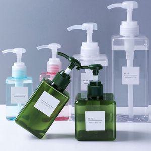 GF 사각 리필용기 250ml 디스펜서 150ml 거품 주방 투명 욕실 손세정제 샴푸