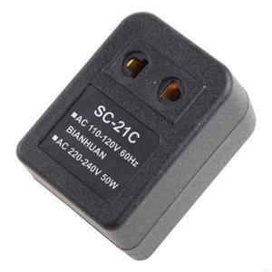 M3GC  스텝 업 전압 변환기 어댑터 110V US TO 220V EU BLACK 1 PC
