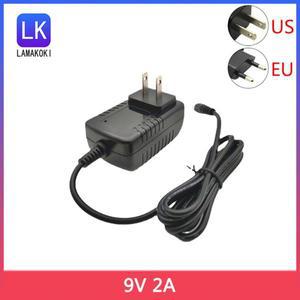 고품질 AC 100V-240V 컨버터 IC 스위칭 전원 어댑터 DC 9V 2A 2000mA 공급 EU US UK 플러그 5.5mm X 2.1-2.