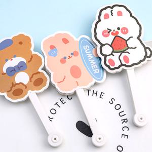 접는부채 휴대용 캐릭터 손 부채