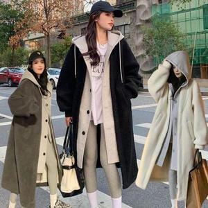 [셀러허브]뽀그리후드코감성트 뽀그리롱코트 양털롱코트 롱자켓 (S31558839)