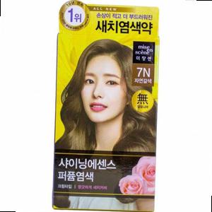 새치 염색약 미장센 샤이닝칼라 7N 자연갈색 멋내기 머리 로레알
