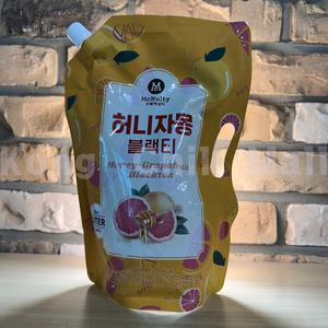 맥널티 1L 6팩 허니자몽 블랙티 파우치 대용량