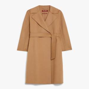 MAXMARA 막스마라 CLES 클레스 울 캐시미어 실크 롱코트 024 카멜