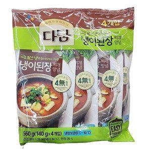 [기타]CJ 다담 냉이된장찌개 양념 140G X 4 X 1개 c80006