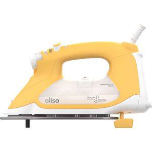 올리소 TG1600 프로 Plus 다리미 1800W SmartIron 의류 재봉 퀼팅 및 공예 다림질용 세라믹 열판 Yellow