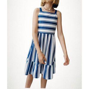 국내배송 ZARA 자라 주니어 키즈 마린 스트라이프 원피스 블루 5350623400 1092