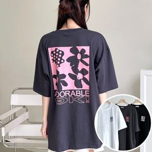 OK 박스 여성 오버핏 반팔 티셔츠 (3컬러) 박스티 빅사이즈