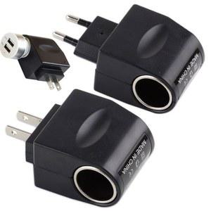 자동 220V 소켓 전자 AC EU AC에서 자동차 충전기 플러그 장치 있는 DC 12V 소켓이 집에서 사용 어댑터