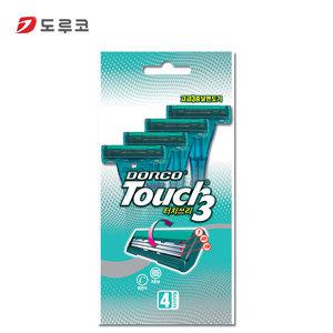 도루코 터치쓰리 면도기 3중날 4p x 1팩