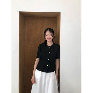ROEM [뉴뉴 착용]칼라리스 트위드 반팔자켓_RMJKF25S99_4Colors705220