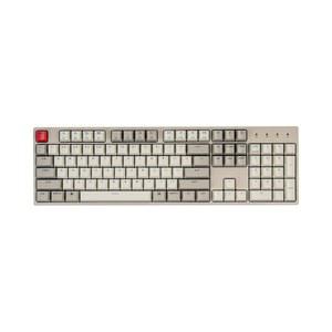 Mac, Keychron 브라운 스위치, 104 키 ABS 레트로 컬러 키캡 게이밍 키보드와 호환되는 C2 풀사이즈 유선 기계식 키보드, USB-C 타입-C 브레이드 케이블