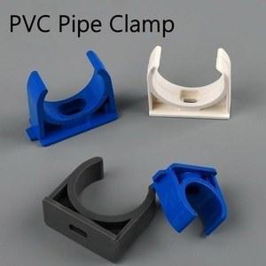 10PCS 20 50MM 플라스틱 클램프 커넥터 수족관 PVC 파이프 탱크 정원 브래킷 관개 공급 물고기 튜브 유형