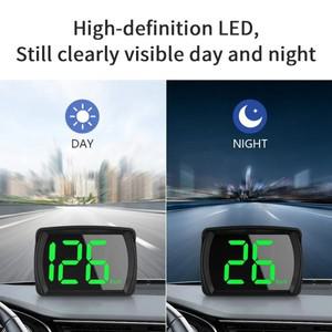 Y03 GPS HUD 디지털 속도계 자동차 헤드 업 LCD 디스플레이 KMH 알림 미터 전자 액세서리 모든 대한 큰 글