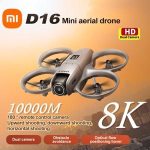 Xiaomi D16 미니 드론 8k HD 카메라 ESC 공중 공기 압력 고정 높이 포켓 장애물 WiFi 라이트 흐름 UFO Rc Q