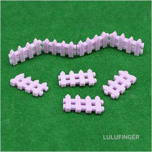 [룰루핑거] 미니어쳐 컬러 울타리 보라 3.4x1.8cm (10개입) 1RX-01-110