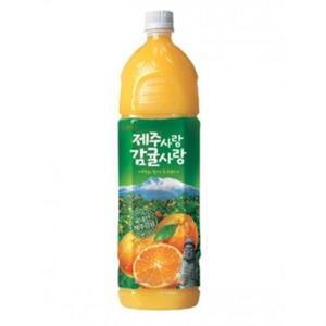 롯데칠성음료 델몬트 제주감귤 제주사랑 감귤사랑 1.5L 12개입