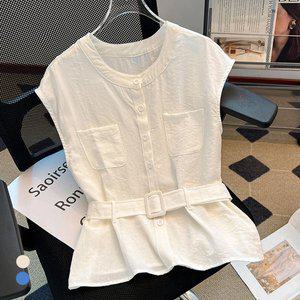 [클라쎄]클라셰 패치데일리무드블라우스+벨트SET_B5M0589
