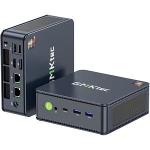 GMKtec 미니 PC AMD Ryzen 7 5825U (터보 4.5GHz) 듀얼 NIC 2.5G 게이밍 데스크톱 컴퓨터 16GB DDR4 512GB SSD LAN 2.5G/ WiFi 6E USB3.2 USB-C BT 5.2 DP HDMI