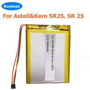 Astell & Kern SR25 SR 25 플레이어용 새 3.7V 4000mAh 리튬 이온 교체용 배터리