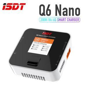 ISDT Q6 Nano BattGo 200W 8A Lipo 배터리 충전기 RC 레이싱 드론 비행기 용 흰색 포켓 1-6S