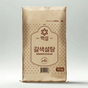 백설 갈색설탕 15kg 황설탕 15키로 최신제조