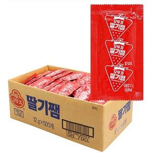 오뚜기 일회용딸기쨈 12g 500개