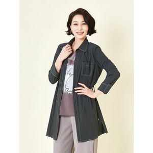 [Elegance Madam]더블 스티치 셔츠형 재킷 E224JK01_P371702175
