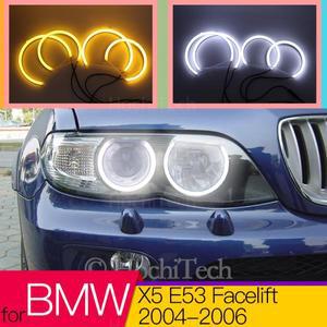 스위치백 코튼 라이트 LED 엔젤 아이 듀얼 컬러, BMW X5 E53 페이스리프트 2004