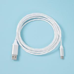 핸드폰케이블 LED 발광 C타입 고속 충전케이블 2M 데이터송신 스마트폰케이블 휴대폰케이블