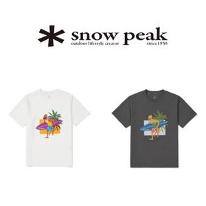 [롯데백화점]스노우피크 [최초가 69,000원] 성낙진 작가 콜라보 서핑 티 S24MMFTS87