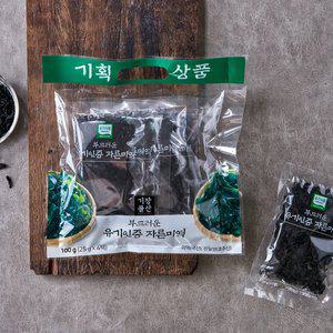 [기장] 유기인증 부드러운 자른미역 100g (25gx4봉)